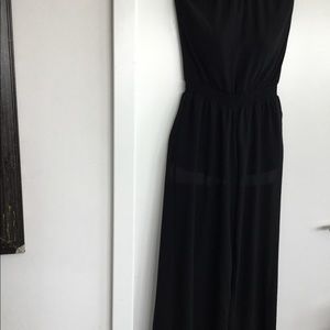 Black Strapless Jumpsuit  Size Small  $30